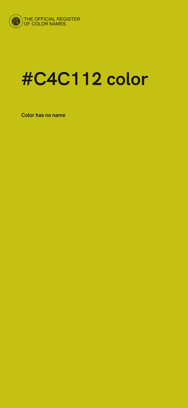 #C4C112 color image