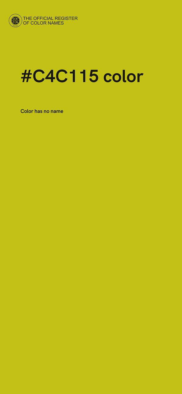 #C4C115 color image