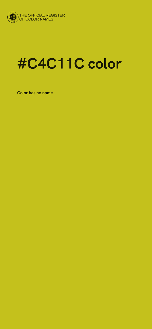 #C4C11C color image