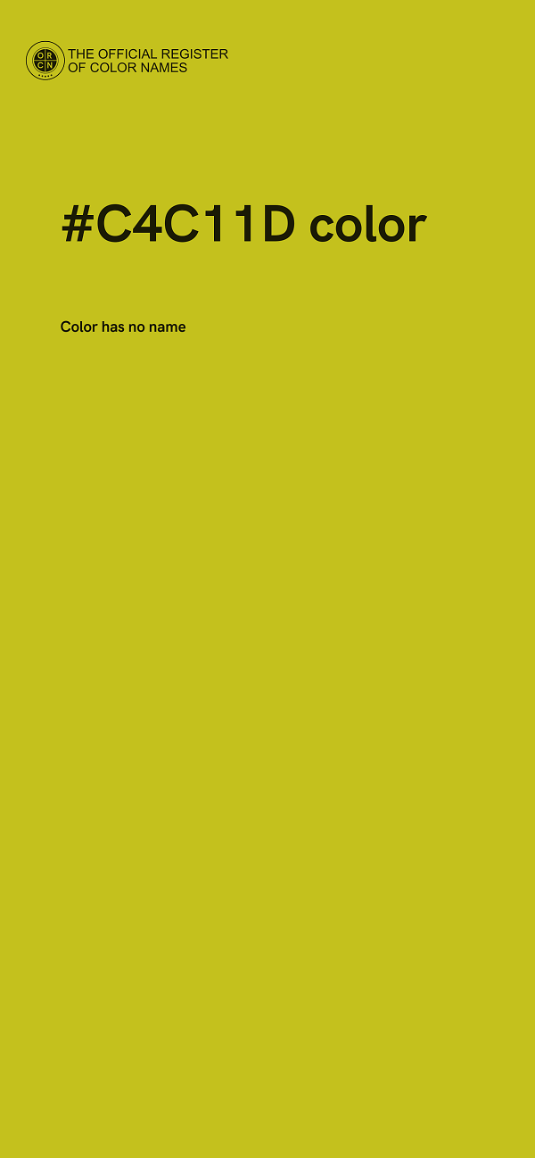 #C4C11D color image