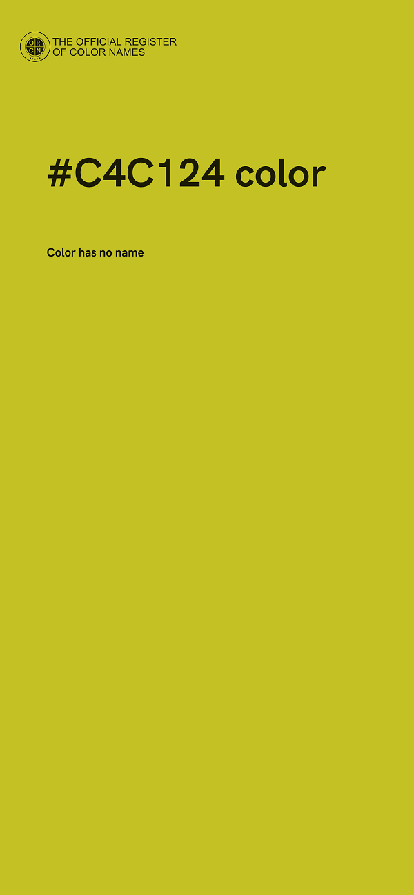 #C4C124 color image