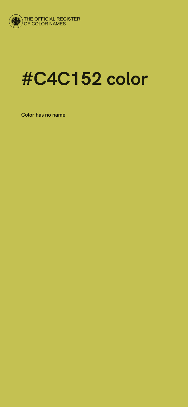 #C4C152 color image