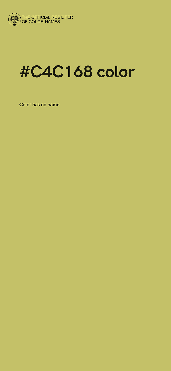 #C4C168 color image