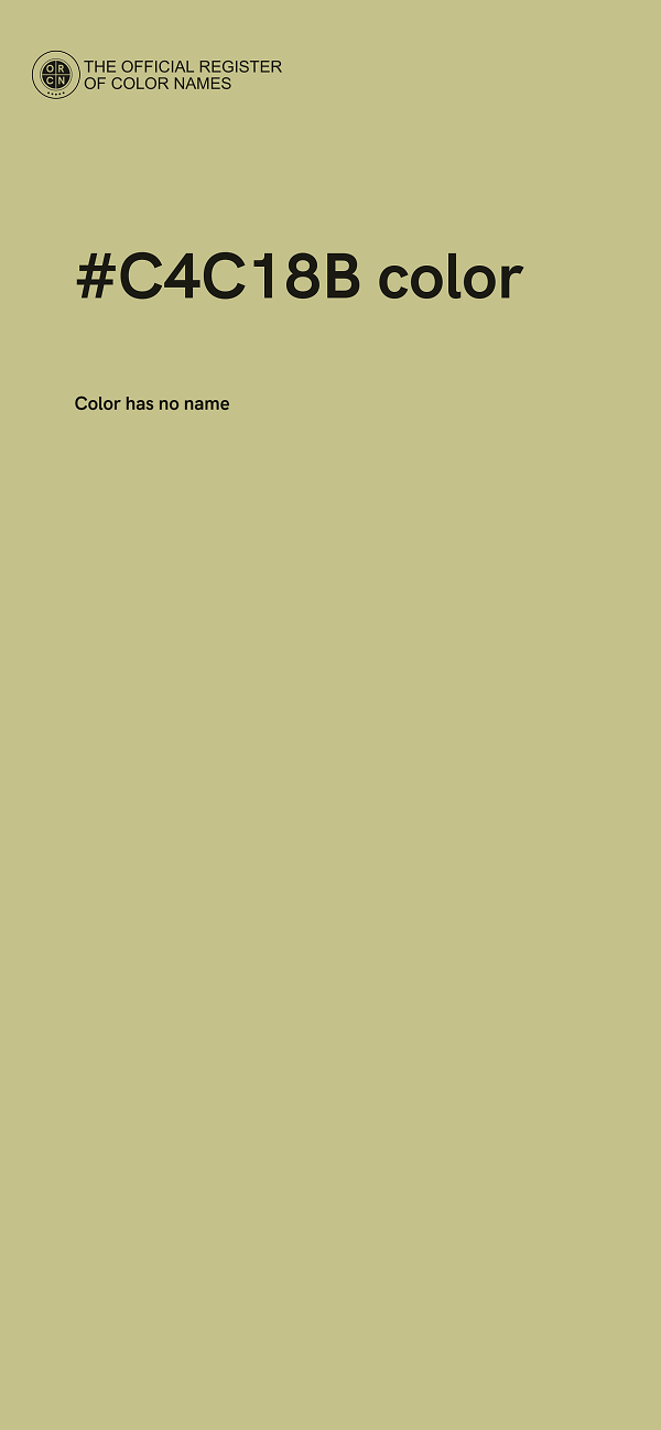 #C4C18B color image