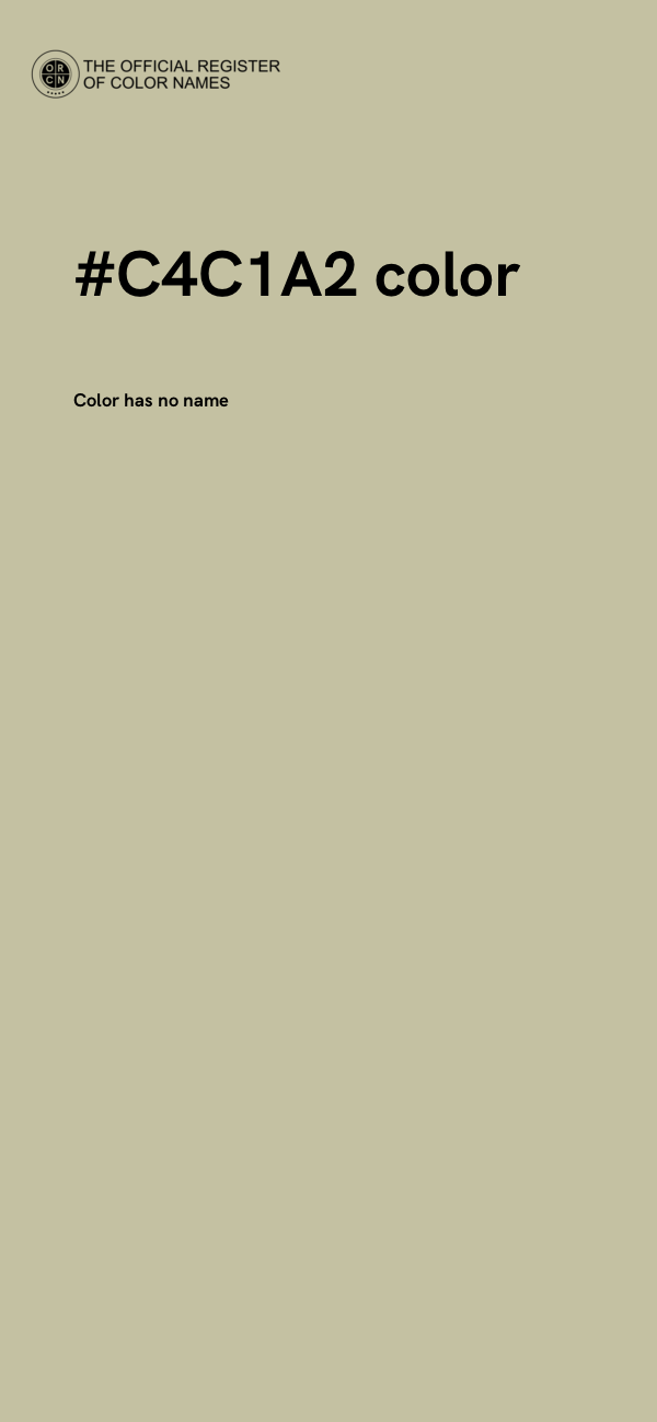 #C4C1A2 color image