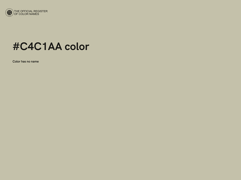 #C4C1AA color image