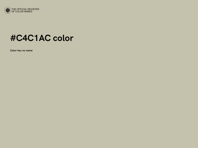 #C4C1AC color image