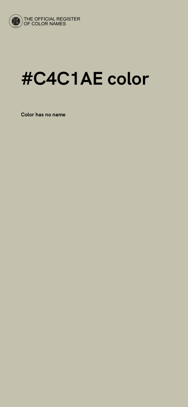#C4C1AE color image