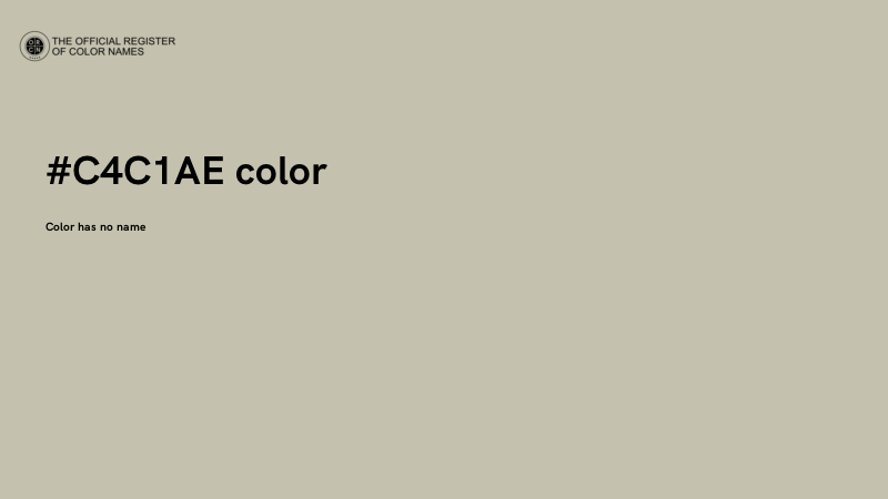 #C4C1AE color image
