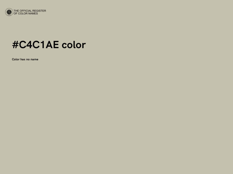 #C4C1AE color image