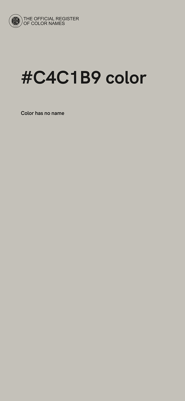 #C4C1B9 color image