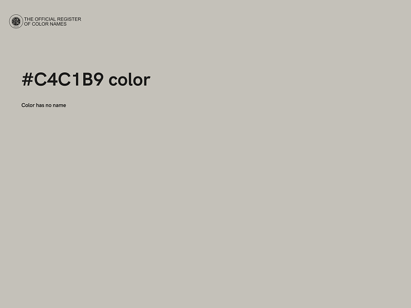 #C4C1B9 color image