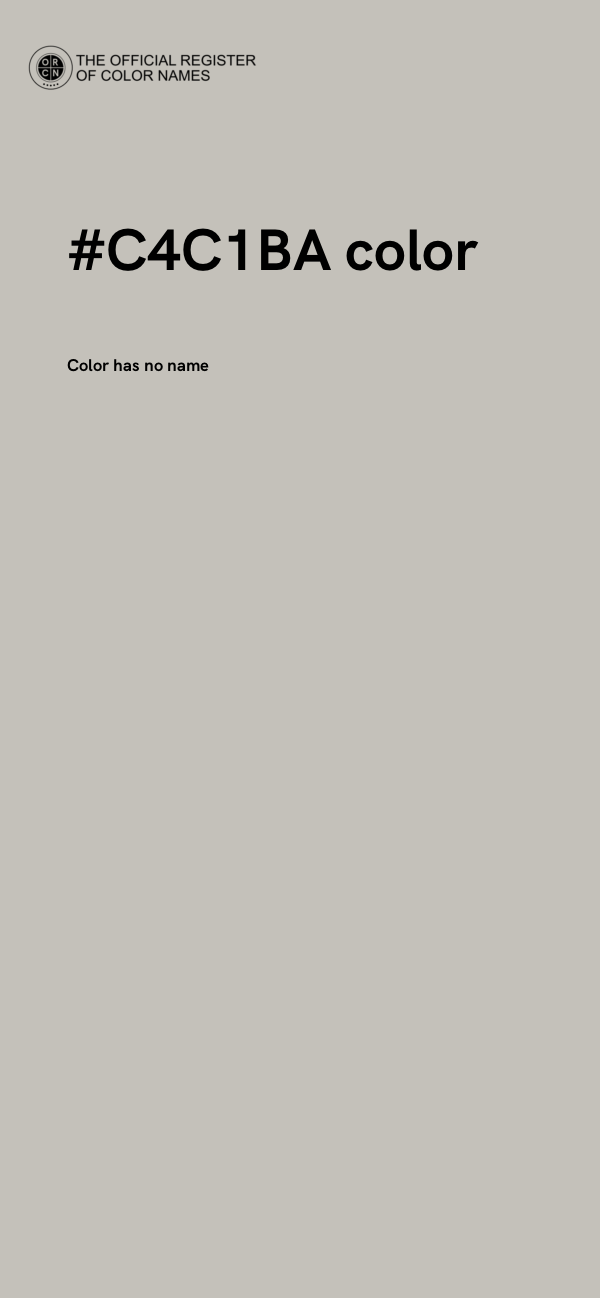 #C4C1BA color image