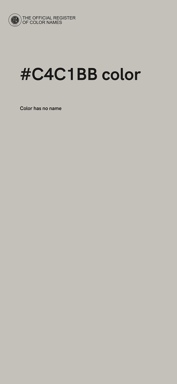 #C4C1BB color image