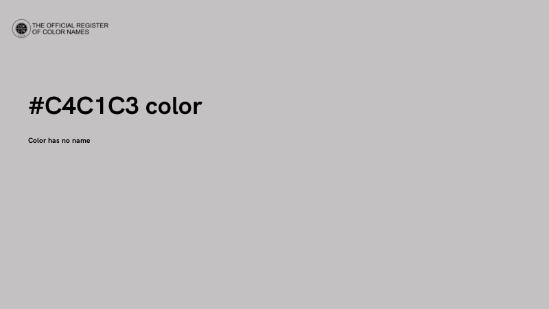 #C4C1C3 color image