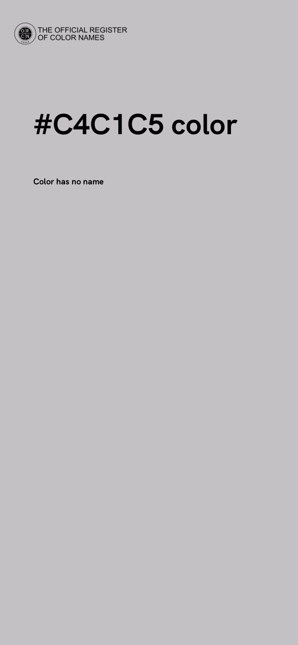 #C4C1C5 color image