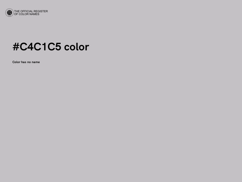 #C4C1C5 color image