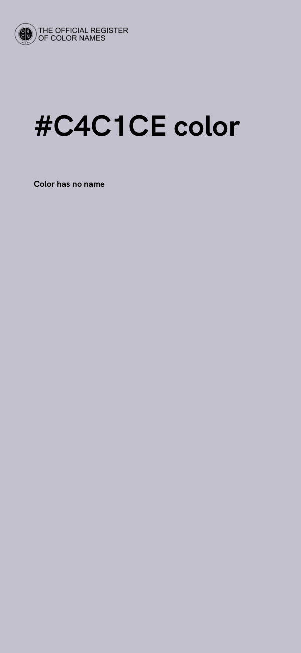 #C4C1CE color image