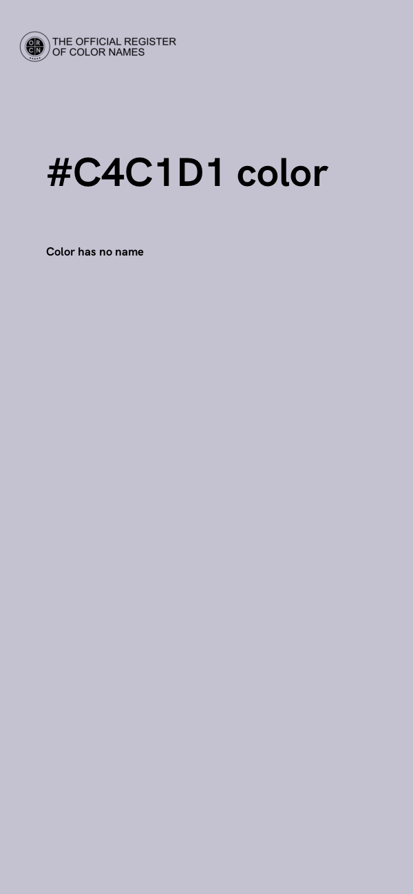 #C4C1D1 color image