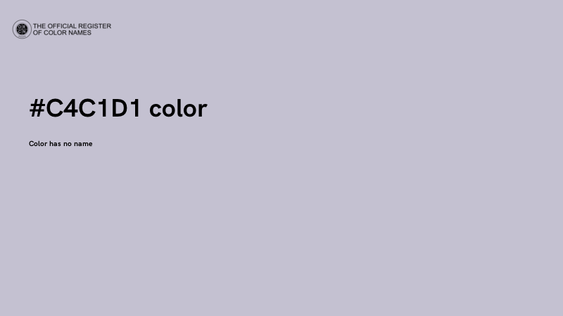 #C4C1D1 color image