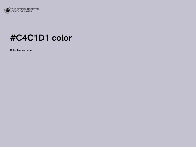 #C4C1D1 color image