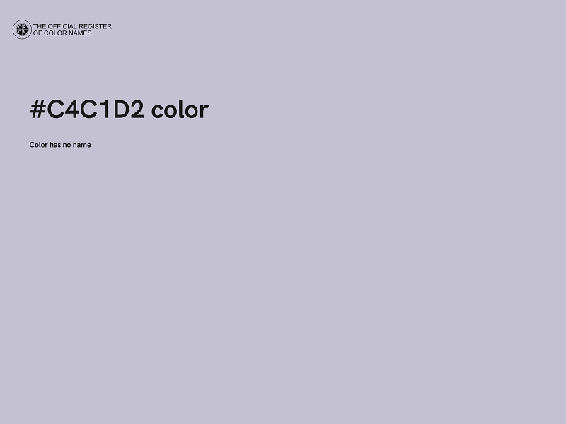 #C4C1D2 color image