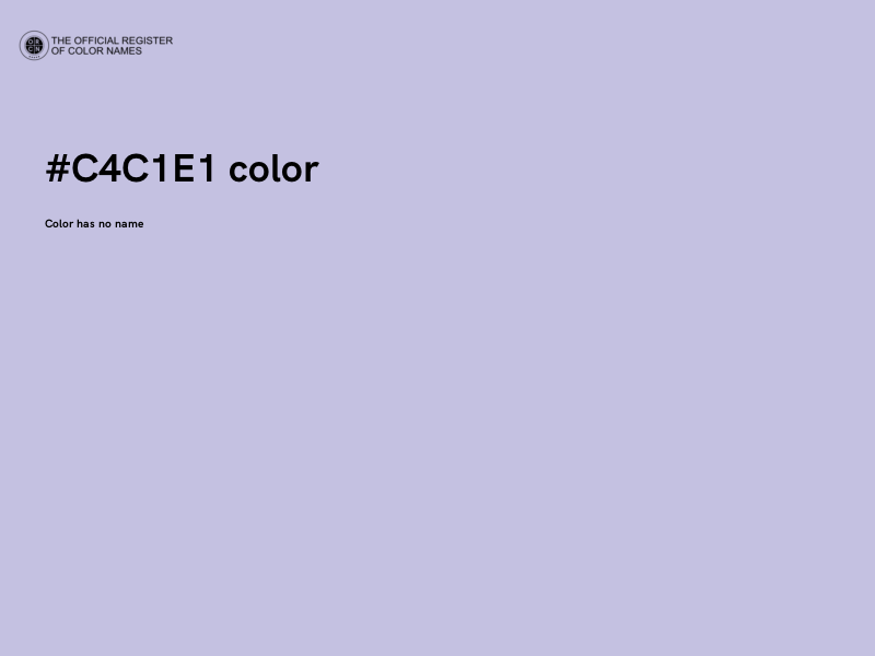 #C4C1E1 color image