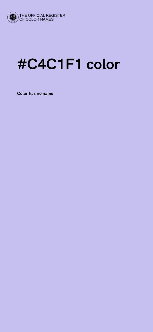 #C4C1F1 color image