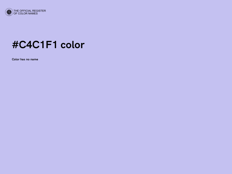 #C4C1F1 color image