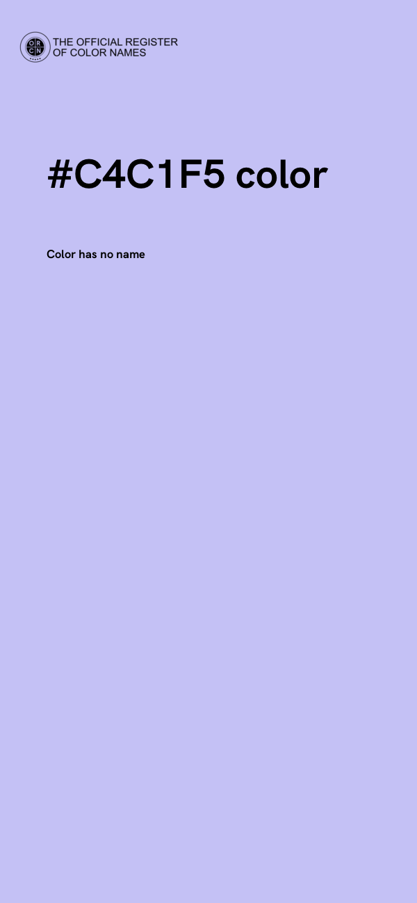 #C4C1F5 color image
