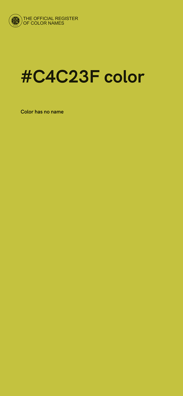 #C4C23F color image
