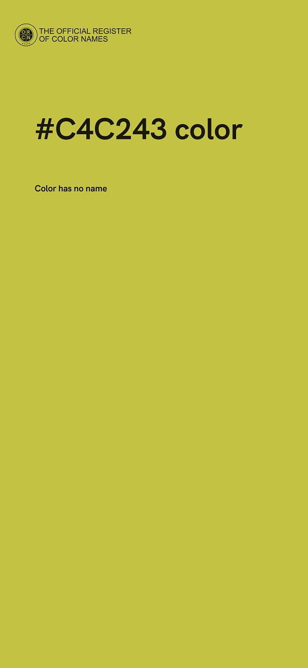 #C4C243 color image
