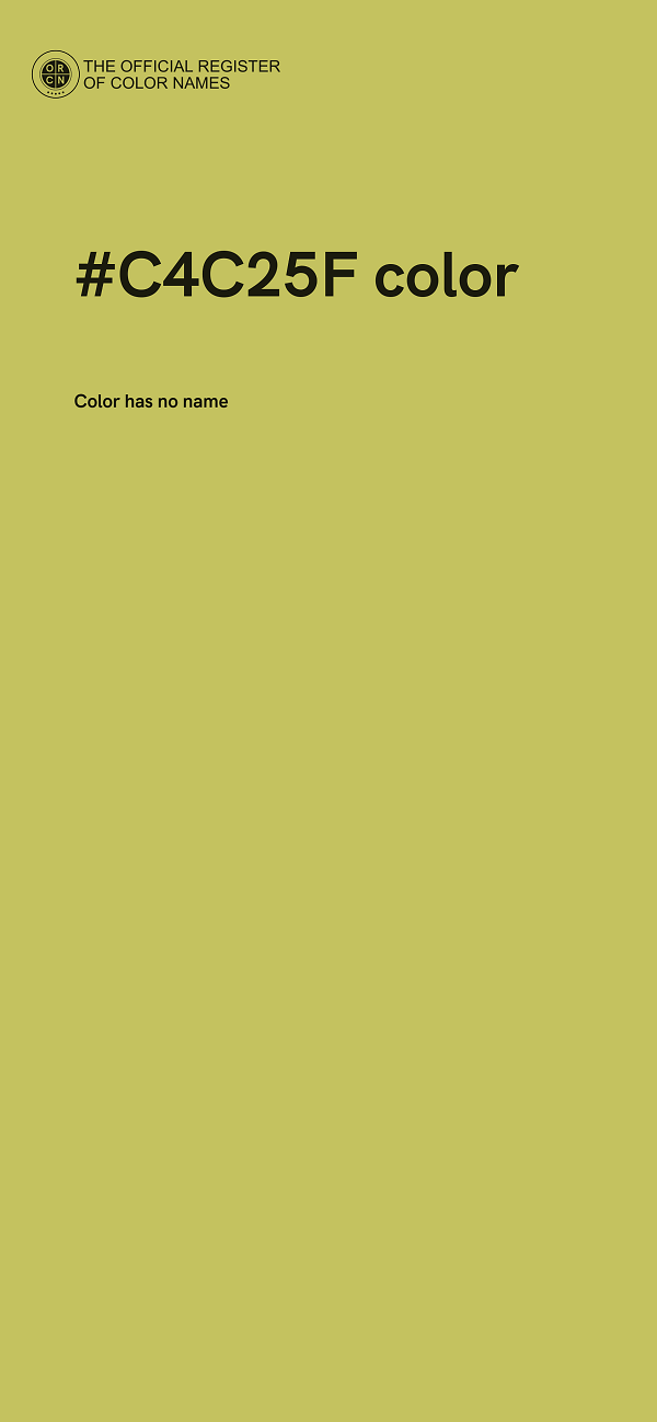 #C4C25F color image