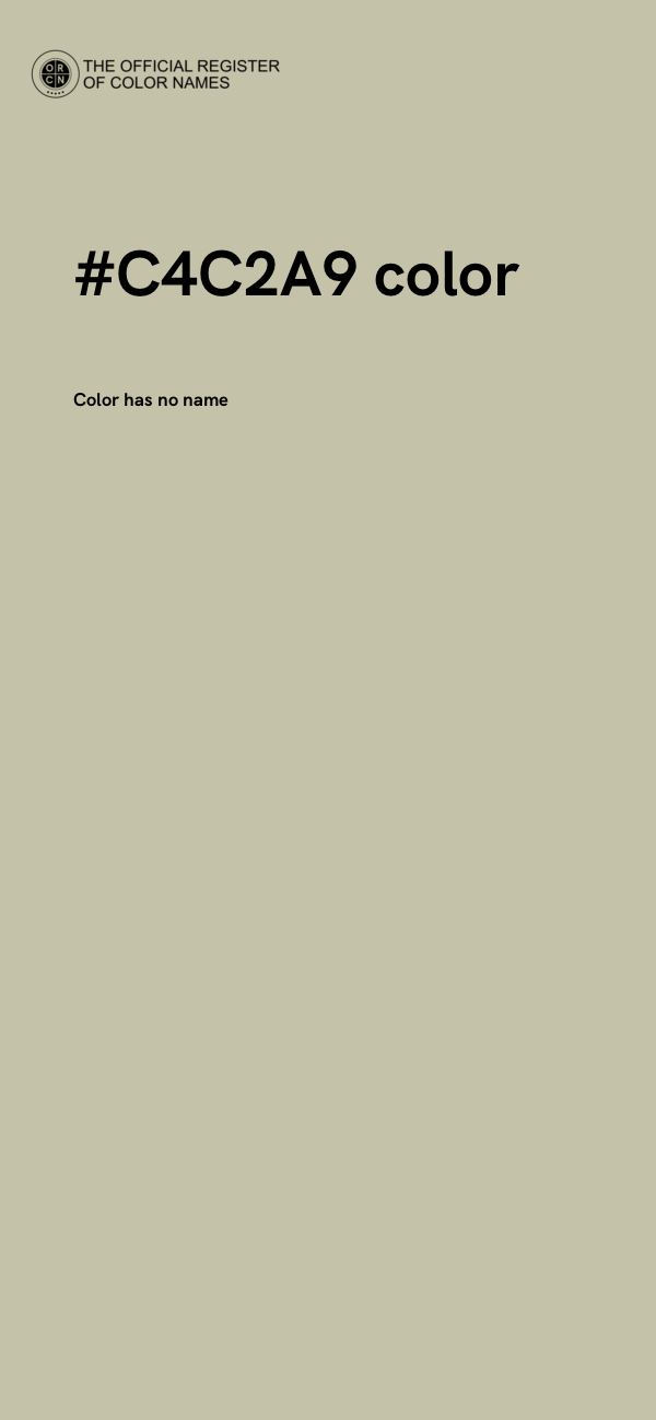 #C4C2A9 color image