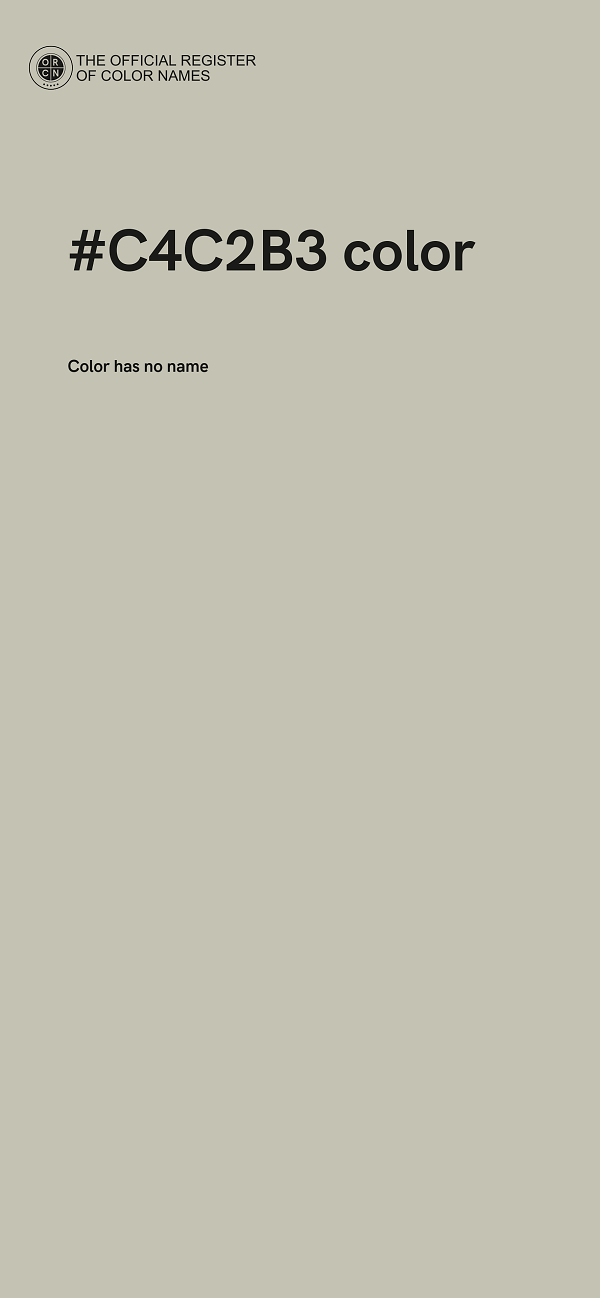 #C4C2B3 color image