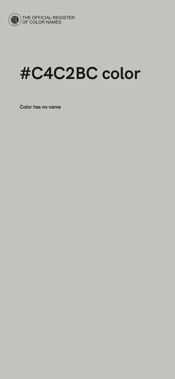 #C4C2BC color image