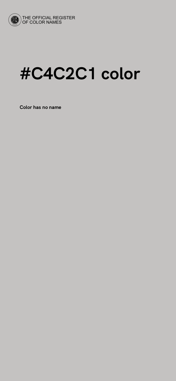 #C4C2C1 color image