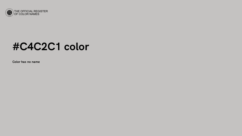 #C4C2C1 color image