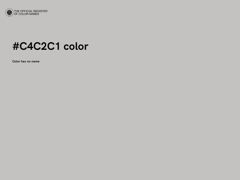 #C4C2C1 color image