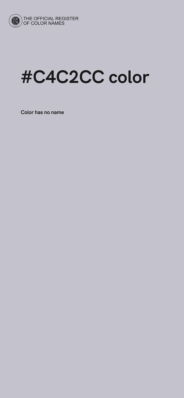 #C4C2CC color image