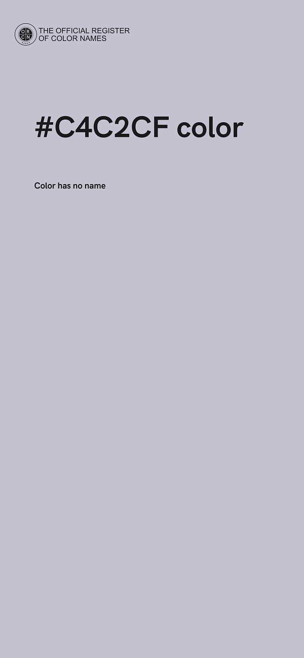 #C4C2CF color image