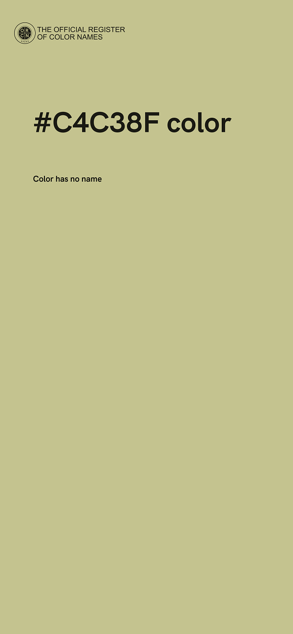 #C4C38F color image
