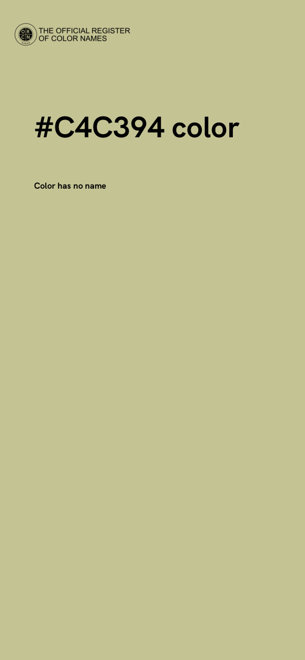 #C4C394 color image