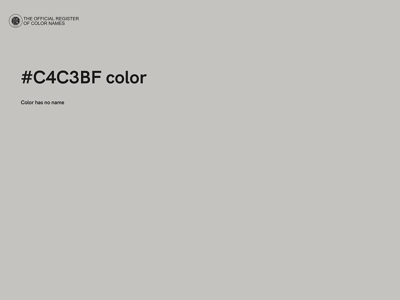 #C4C3BF color image