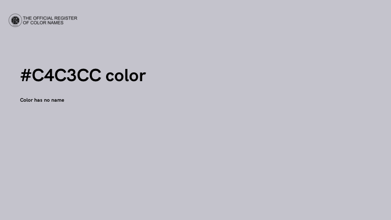 #C4C3CC color image
