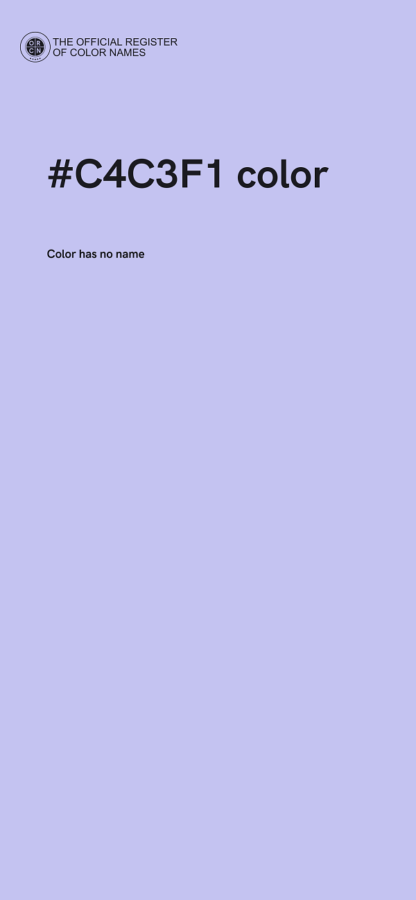 #C4C3F1 color image