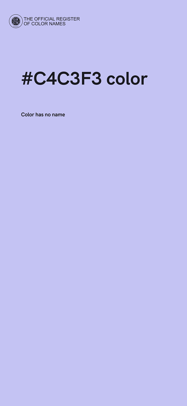 #C4C3F3 color image
