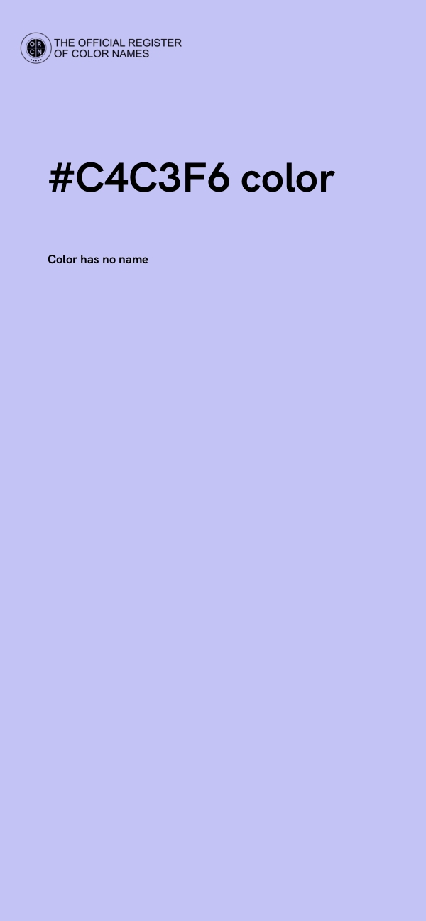 #C4C3F6 color image