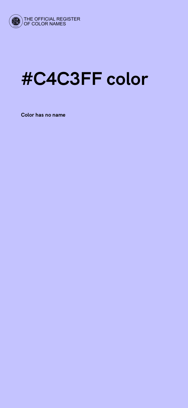 #C4C3FF color image