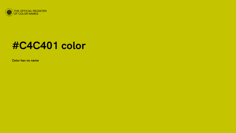 #C4C401 color image